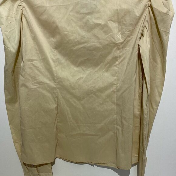 Philip Russel Women's Cream Collard Long Sleeves Button Up Shirts Size XL - Picture 7 of 8